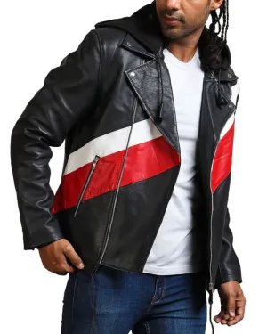 13 Reasons Why Zach Dempsey Striped Hooded Jacket
