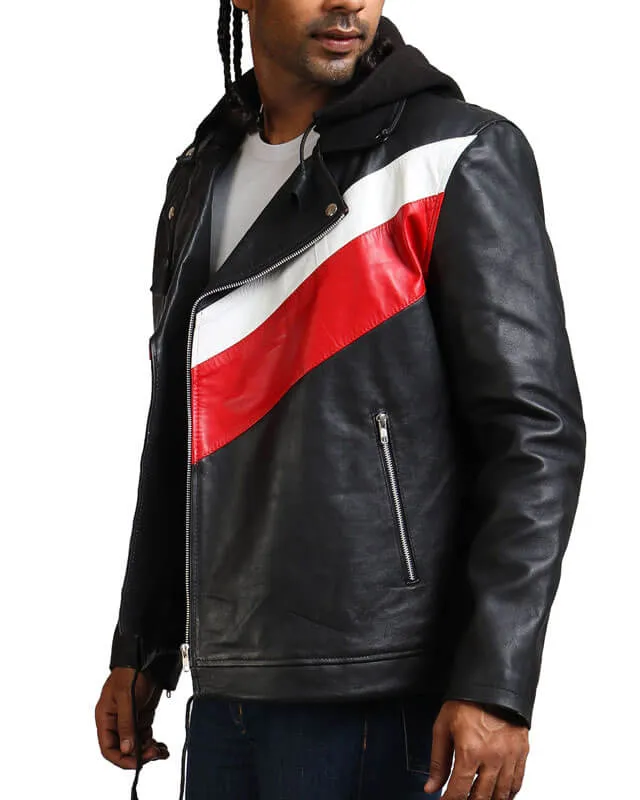 13 Reasons Why Zach Dempsey Striped Hooded Jacket