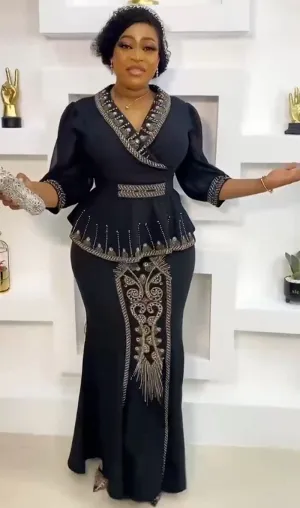 2 Pieces Set Africa Clothes Dashiki African Skirts And Top for Women