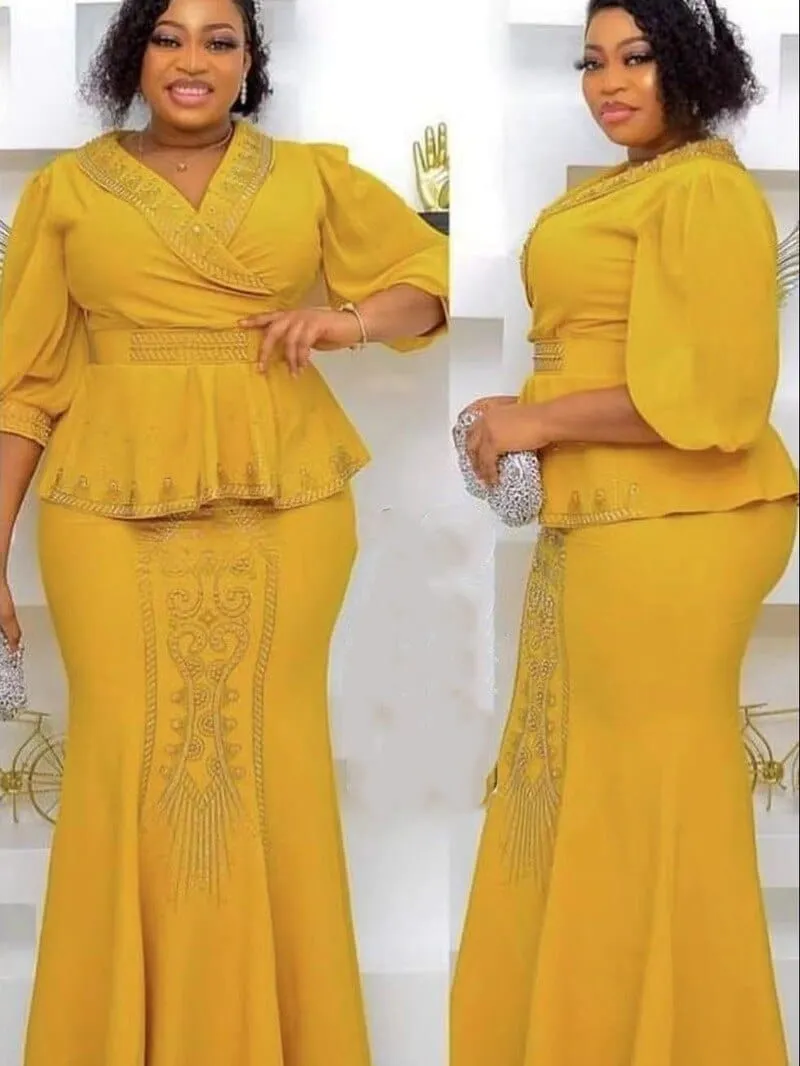 2 Pieces Set Africa Clothes Dashiki African Skirts And Top for Women