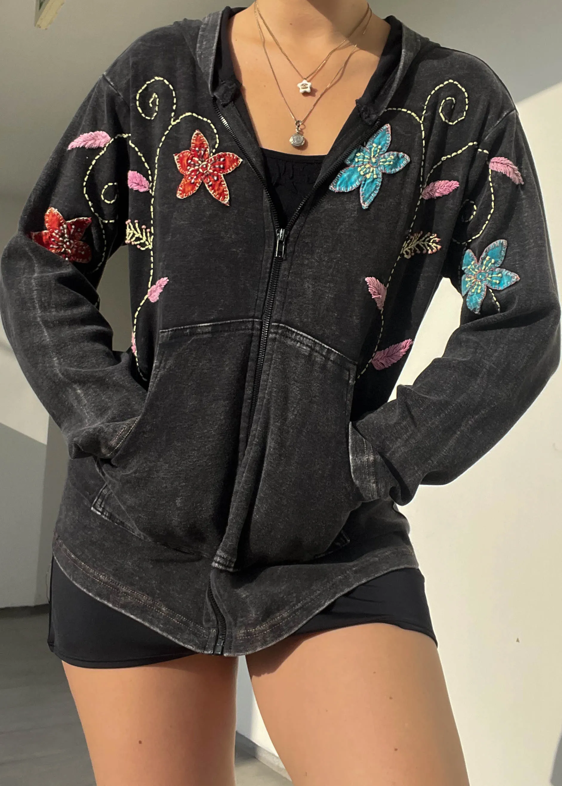 Amelia Y2k Flower Jacket (S)