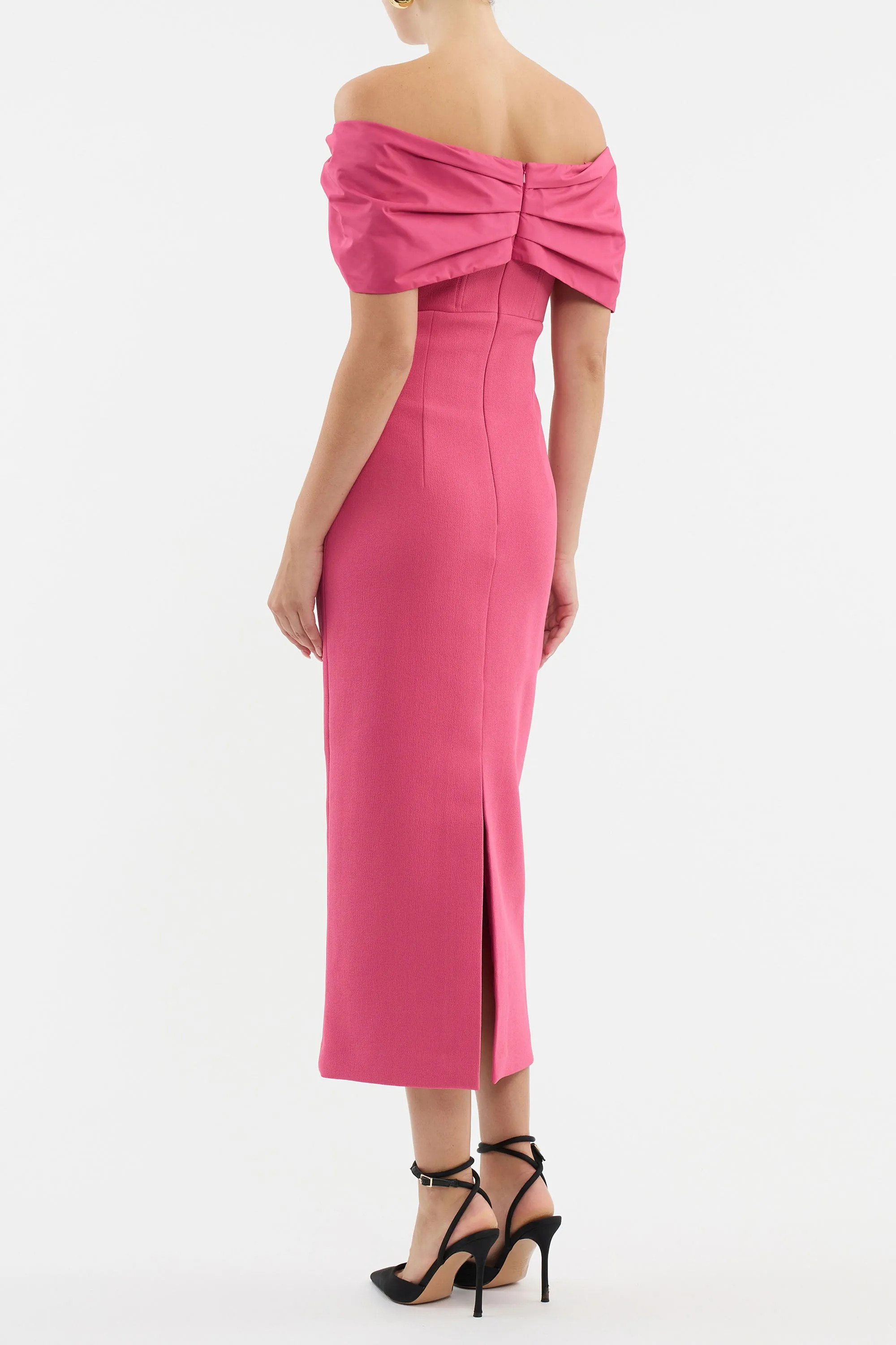Anais Off Shoulder Midi Dress