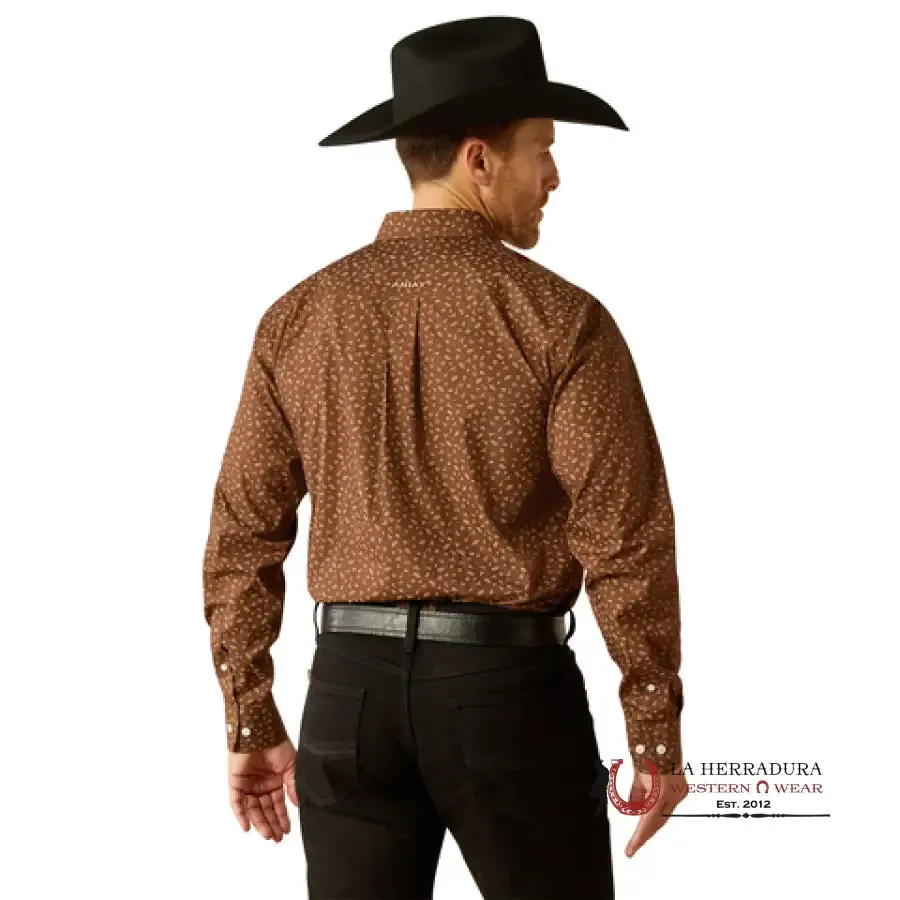 Ariat Farley Fitted Long Sleeve Brown- 3905