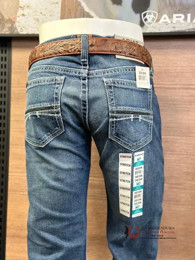 ARIAT MENS JEAN SILVERTON M7 SLIM FIT STRAIGHT LEG