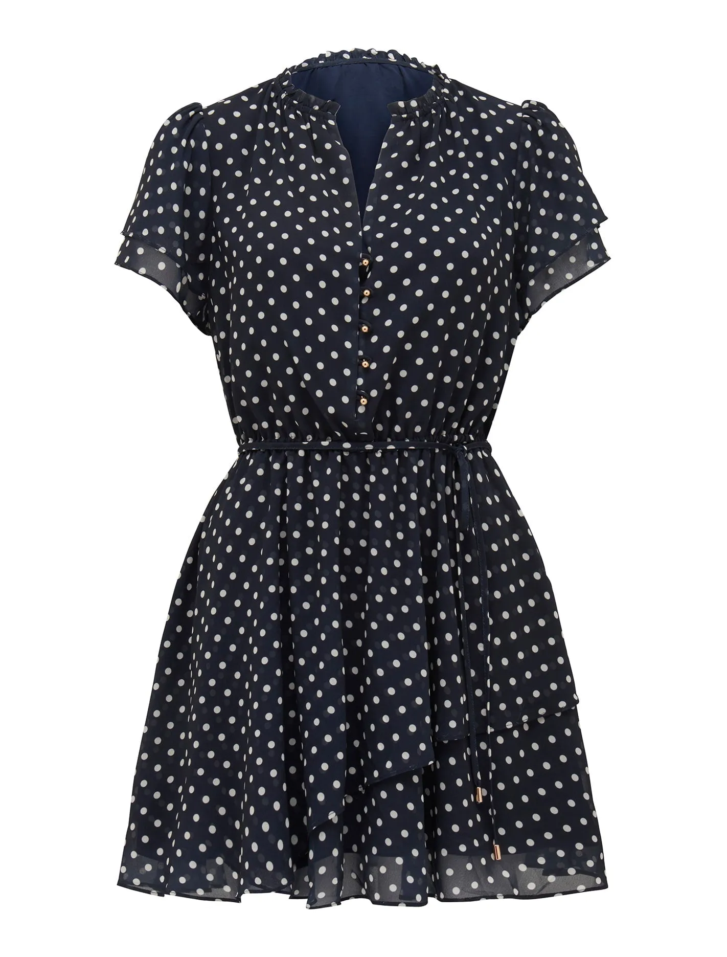 Bea Flutter Sleeve Mini Dress