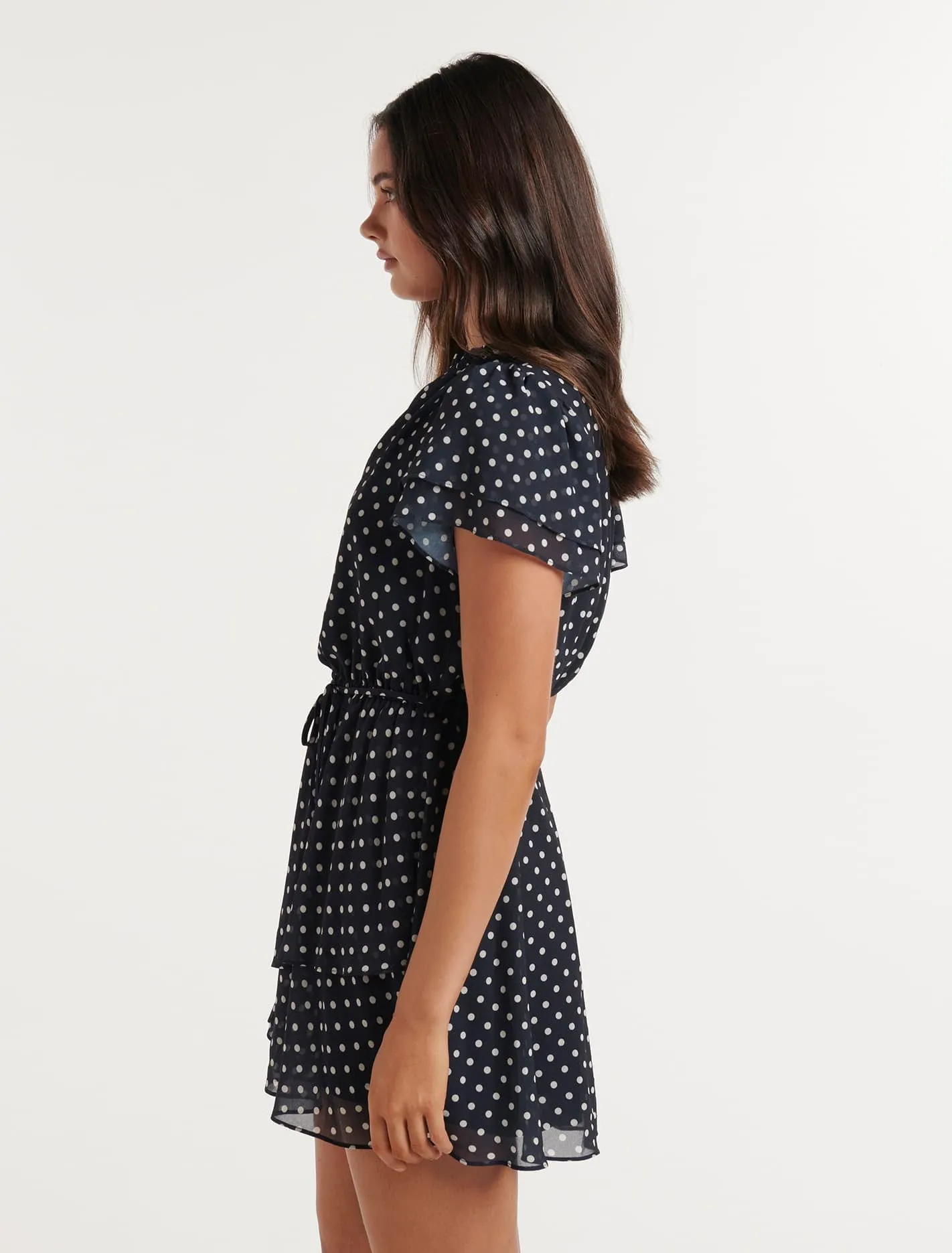 Bea Flutter Sleeve Mini Dress