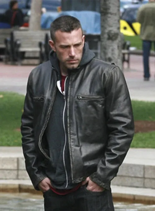 BEN AFFLECK THE TOWN LEATHER JACKET
