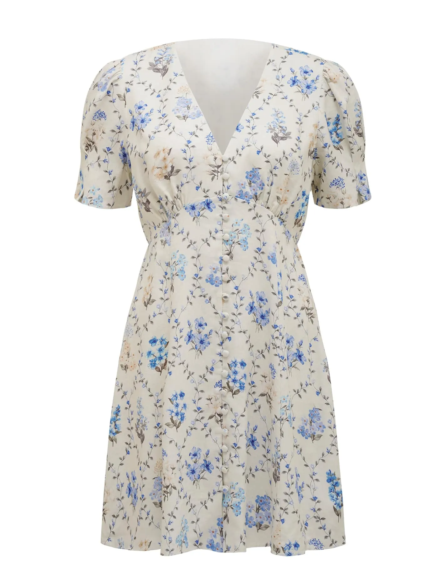 Berna Petite Printed Mini Dress