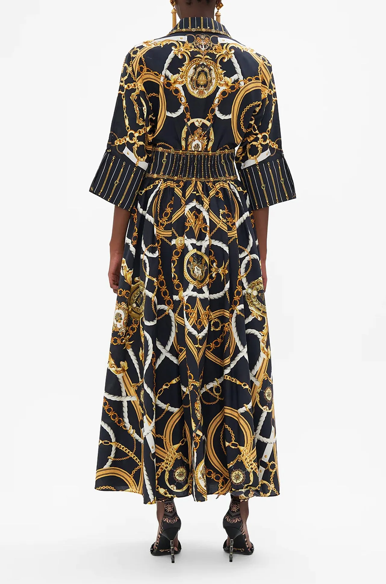Camilla - Coast To Coast Shaped Waistband Midi Dress