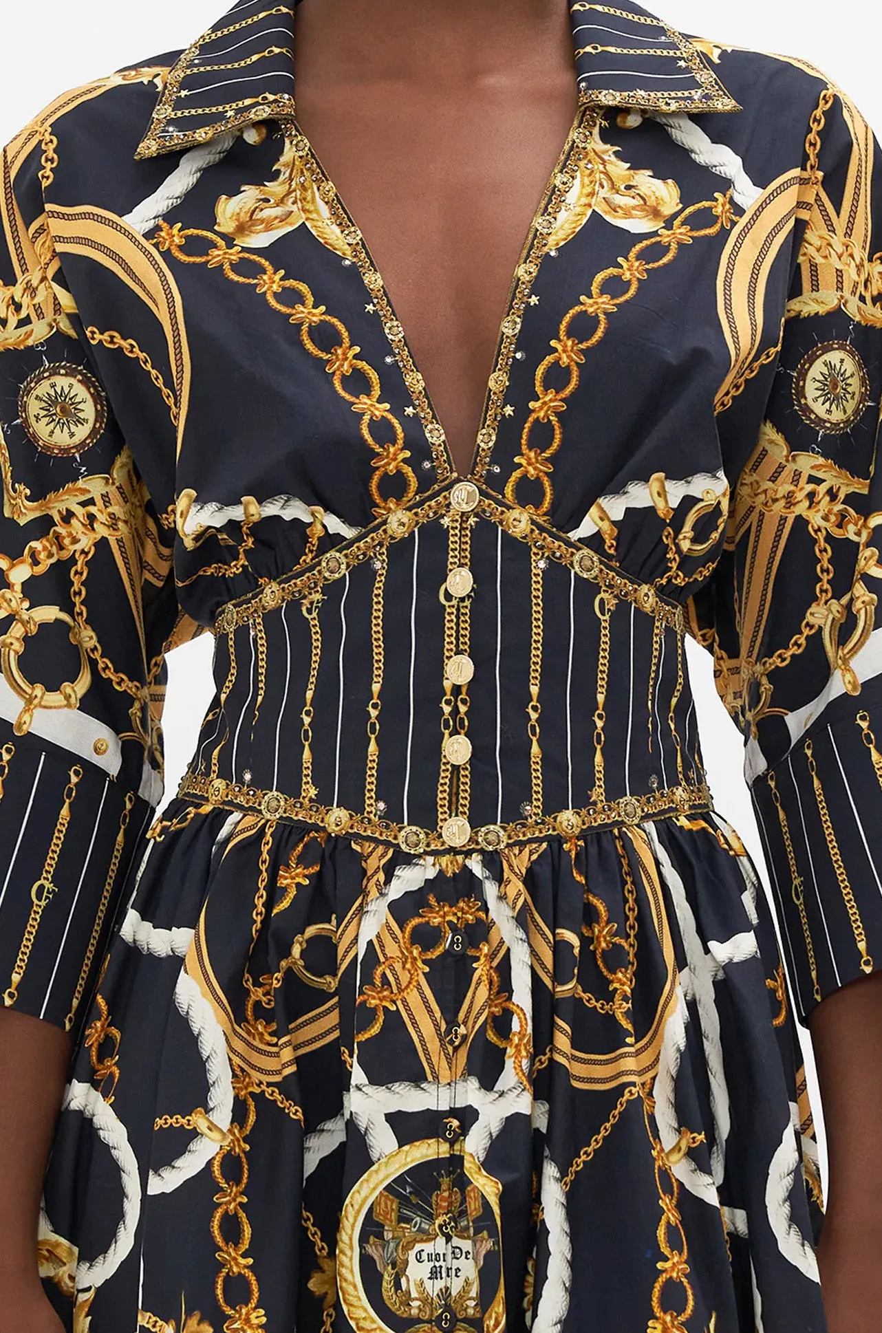 Camilla - Coast To Coast Shaped Waistband Midi Dress