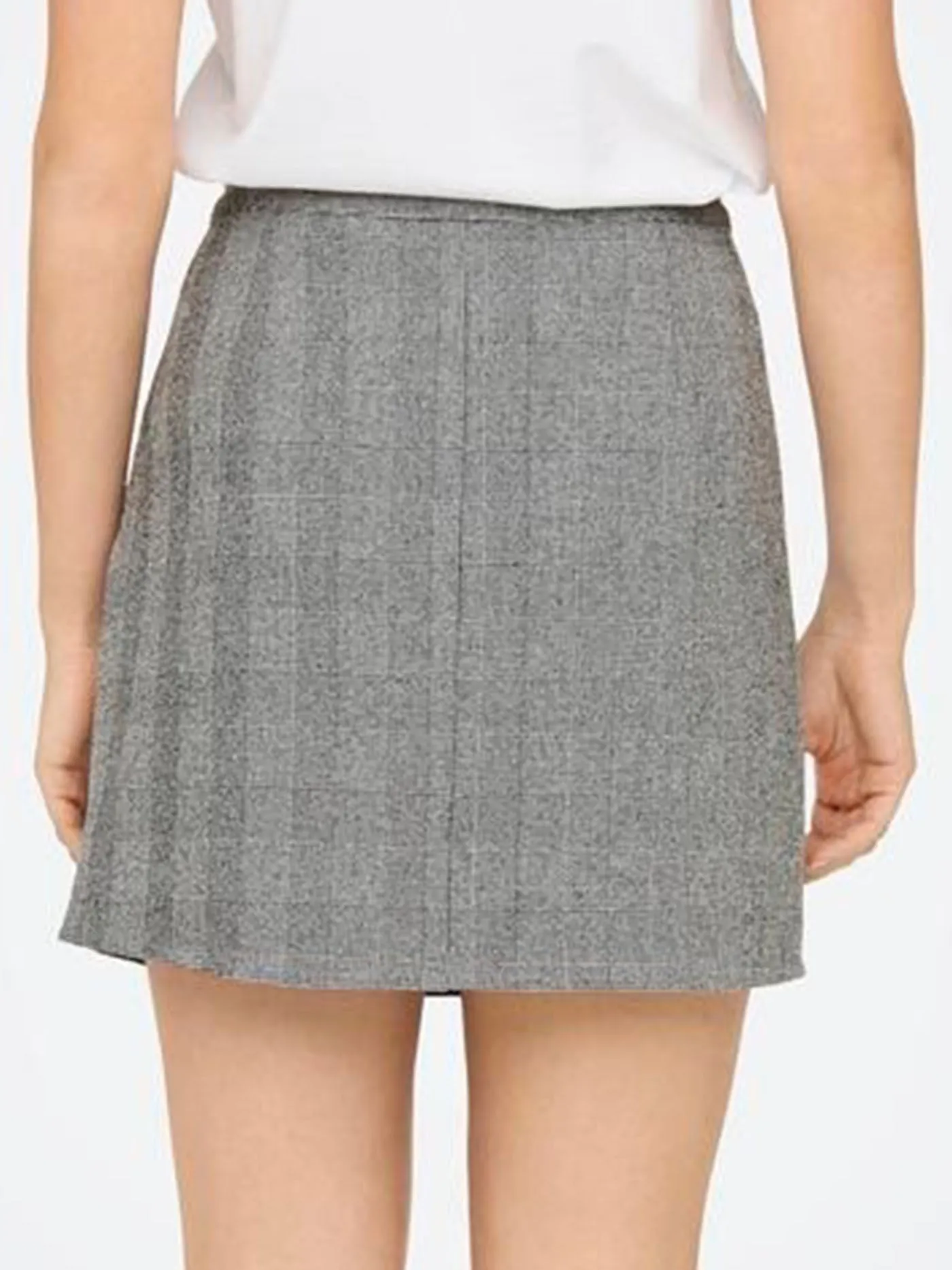 Carol Life Check Slit Skirt
