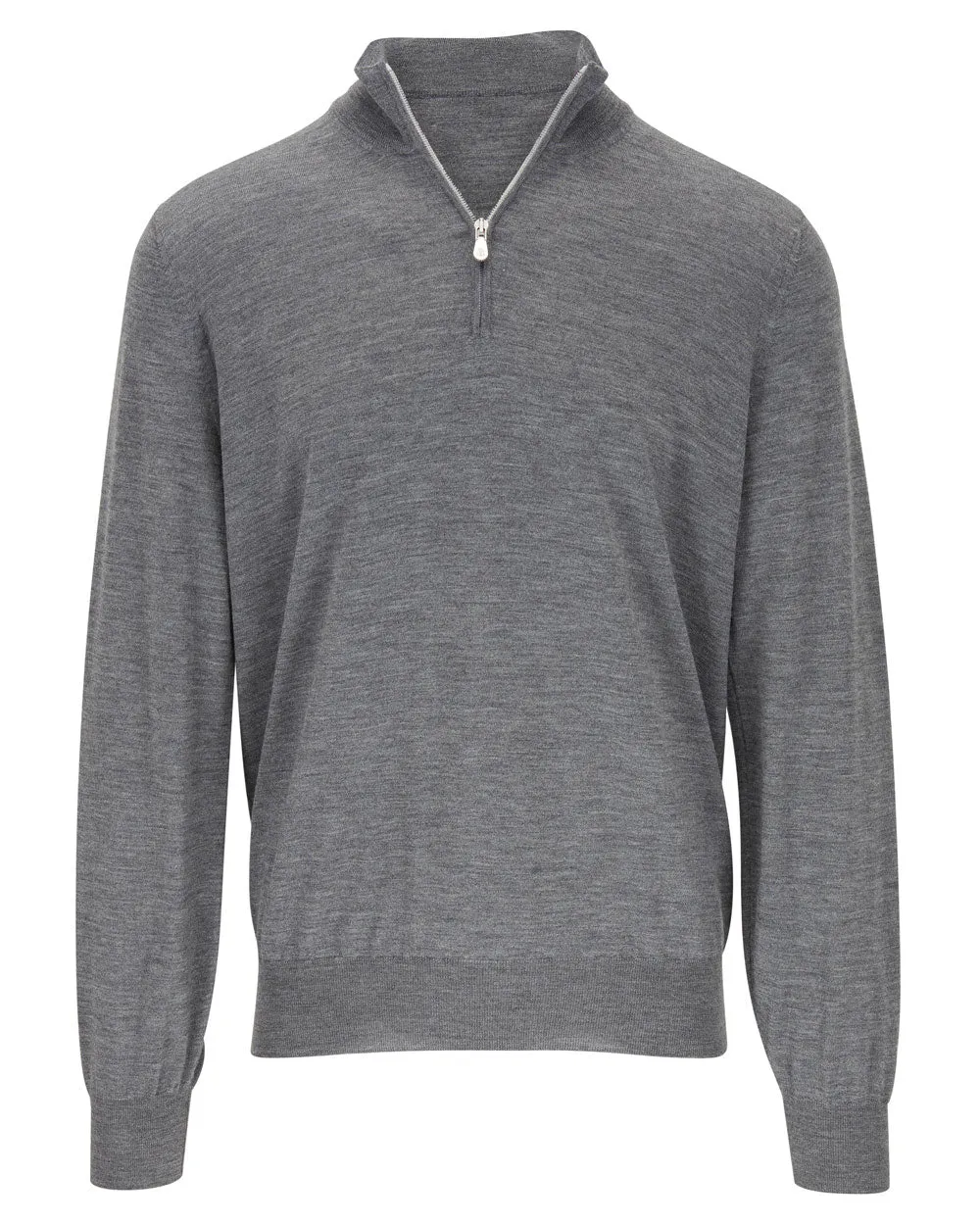 Charcoal Quarter Zip Sweater