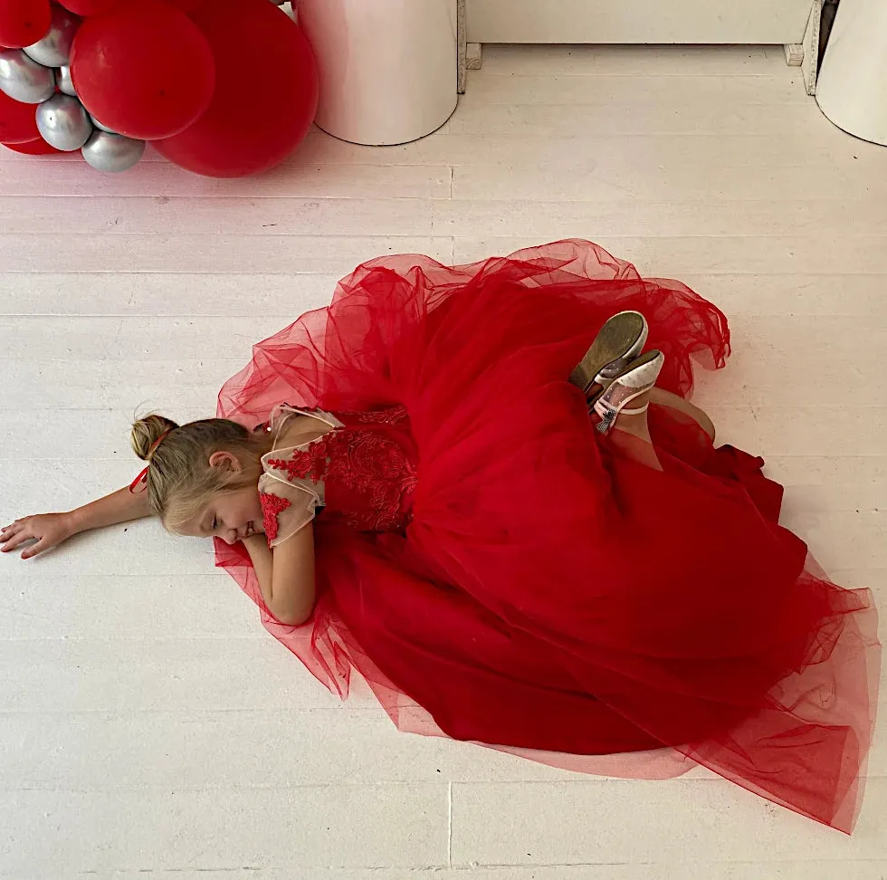 Clara Red Occasion Gown