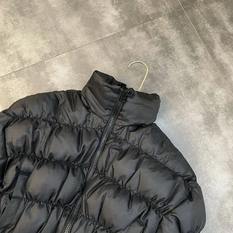 Cropped Bubble Puffer Jacket