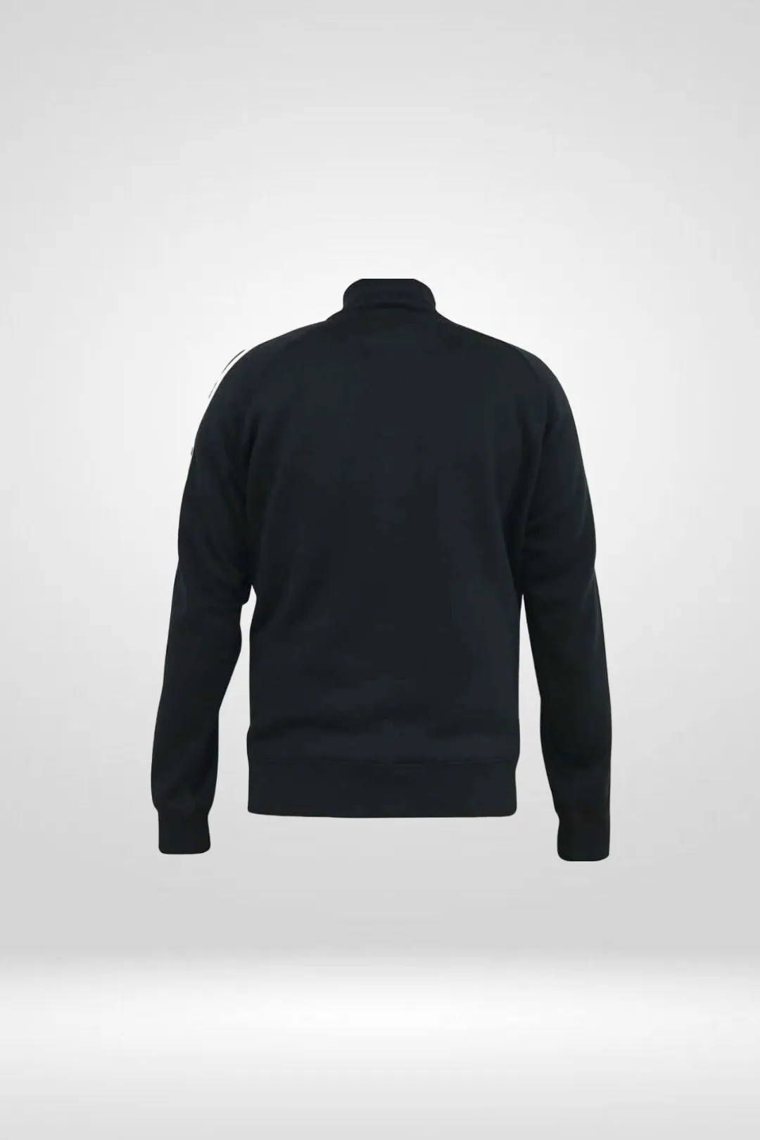 D555 Black Full Zip Striped Sweatshirt Jacket S-8XL