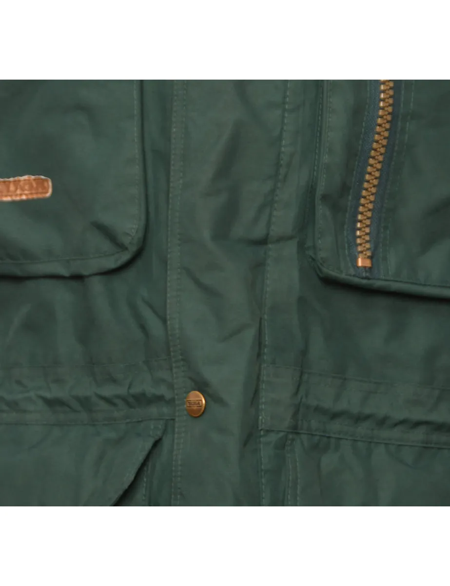 Dark Green Hooded Mountaineering Jacket - L