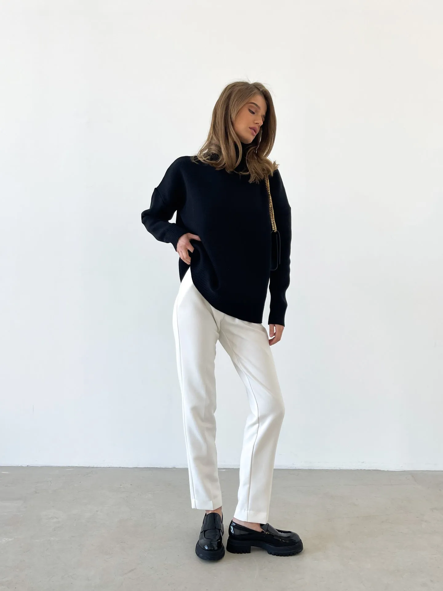 Dawn Women Turtleneck Oversized Casual Sweater