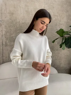 Dawn Women Turtleneck Oversized Casual Sweater