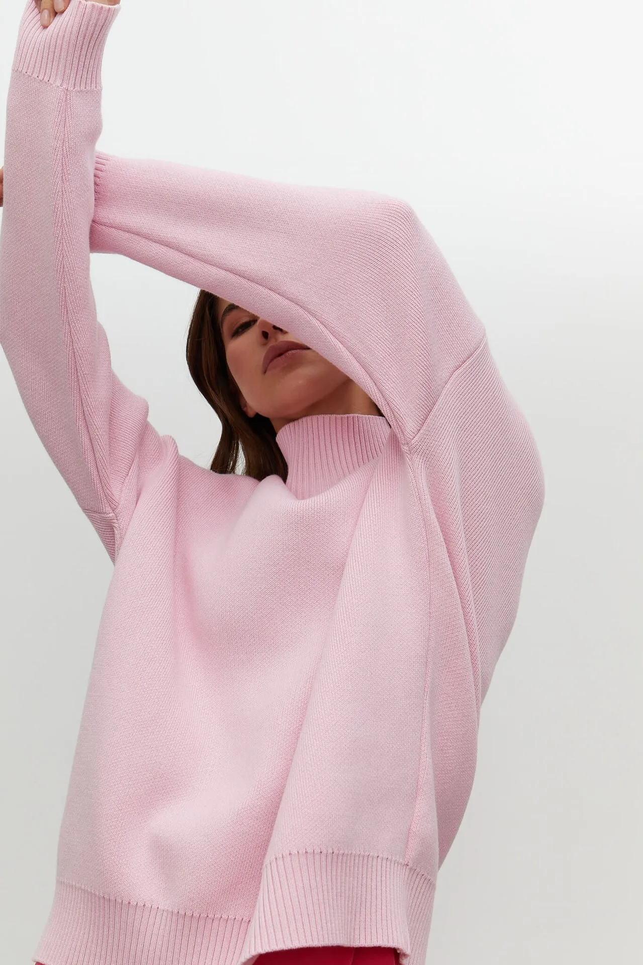 Dawn Women Turtleneck Oversized Casual Sweater