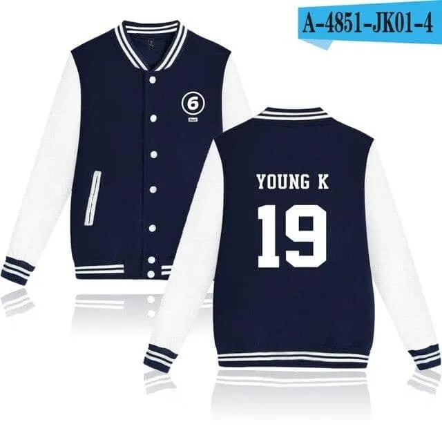 DAY6 kpop sport men women Baseball Jacket coats Jackets tops 4XL