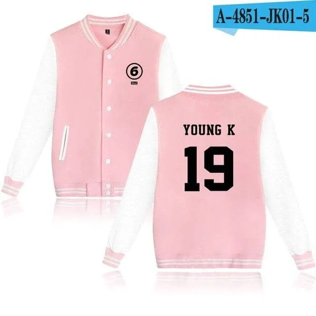 DAY6 kpop sport men women Baseball Jacket coats Jackets tops 4XL