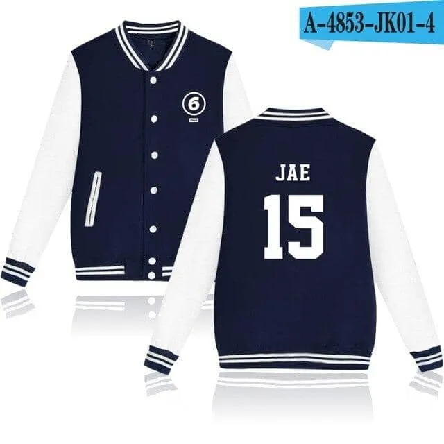 DAY6 kpop sport men women Baseball Jacket coats Jackets tops 4XL