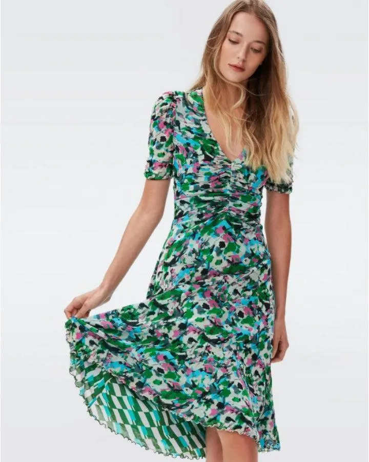 DVF Koren Reversible Mesh Dress