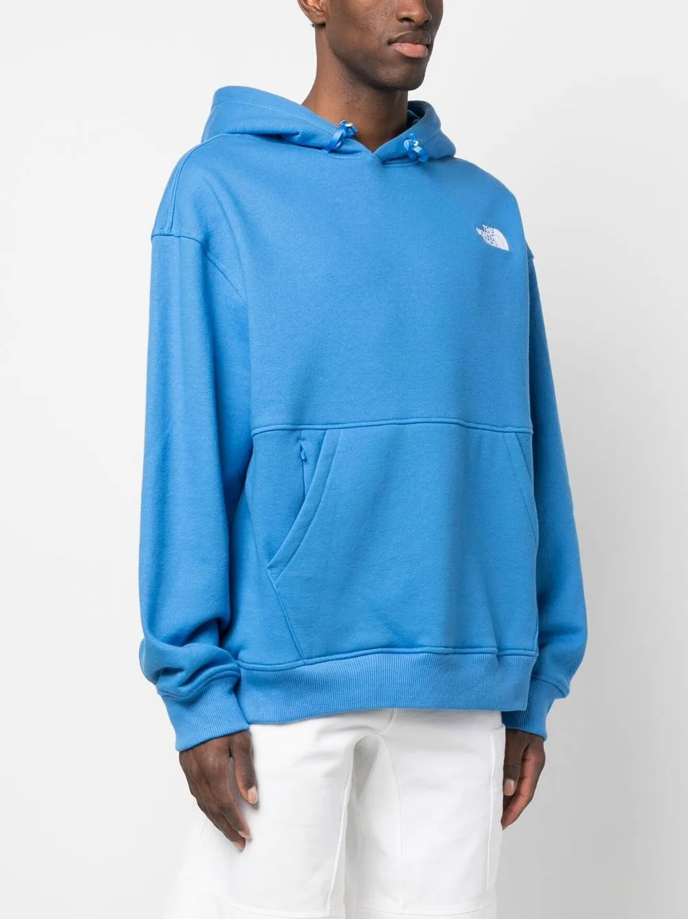 embroidered-logo long-sleeve hoodie