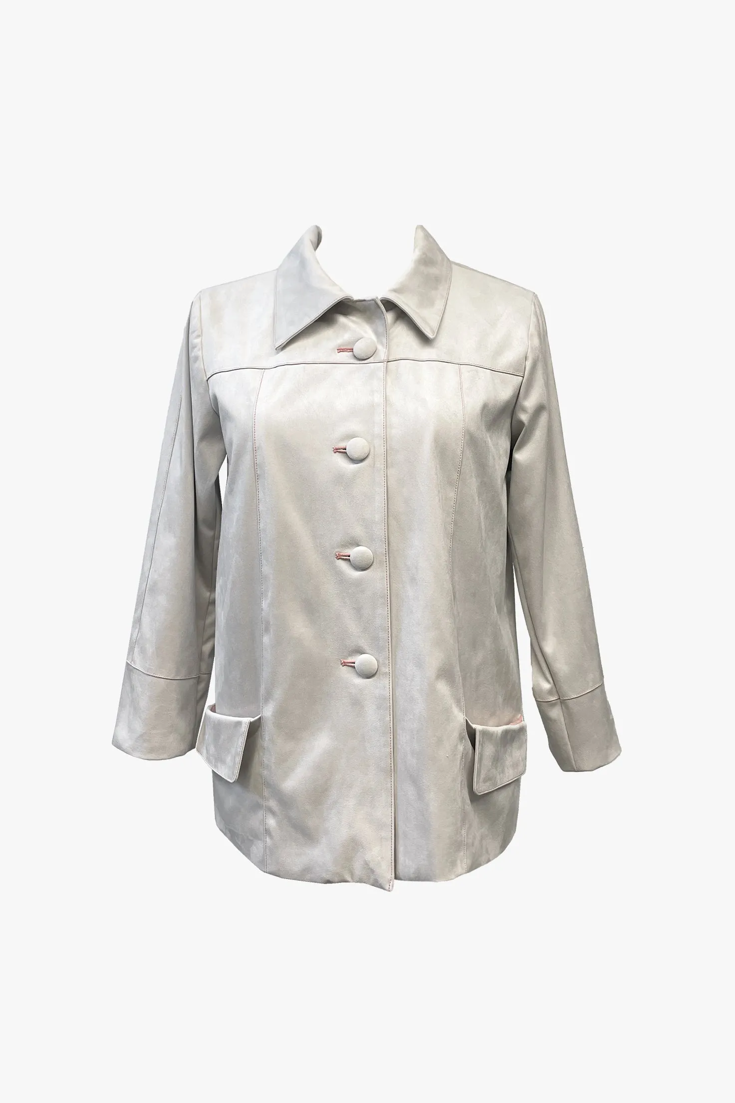 Faux Suede Coat