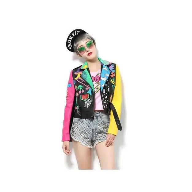 Fix My Head Motorcycle PU Leather Jacket