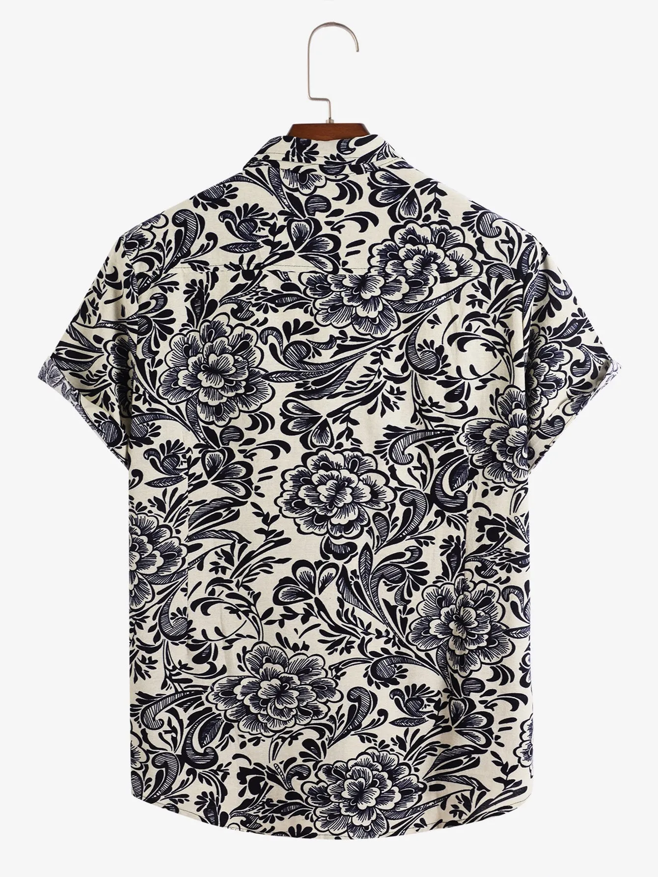Floral Ethnic Style Print Shirts