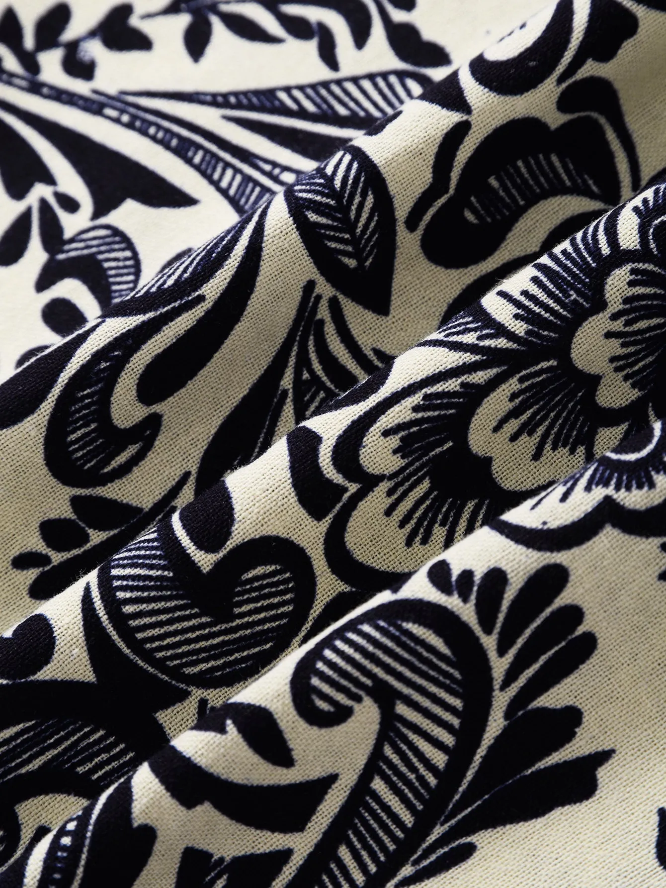 Floral Ethnic Style Print Shirts