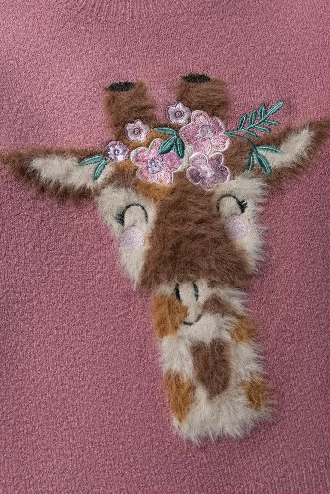 Giraffe Jersey Dark Pink