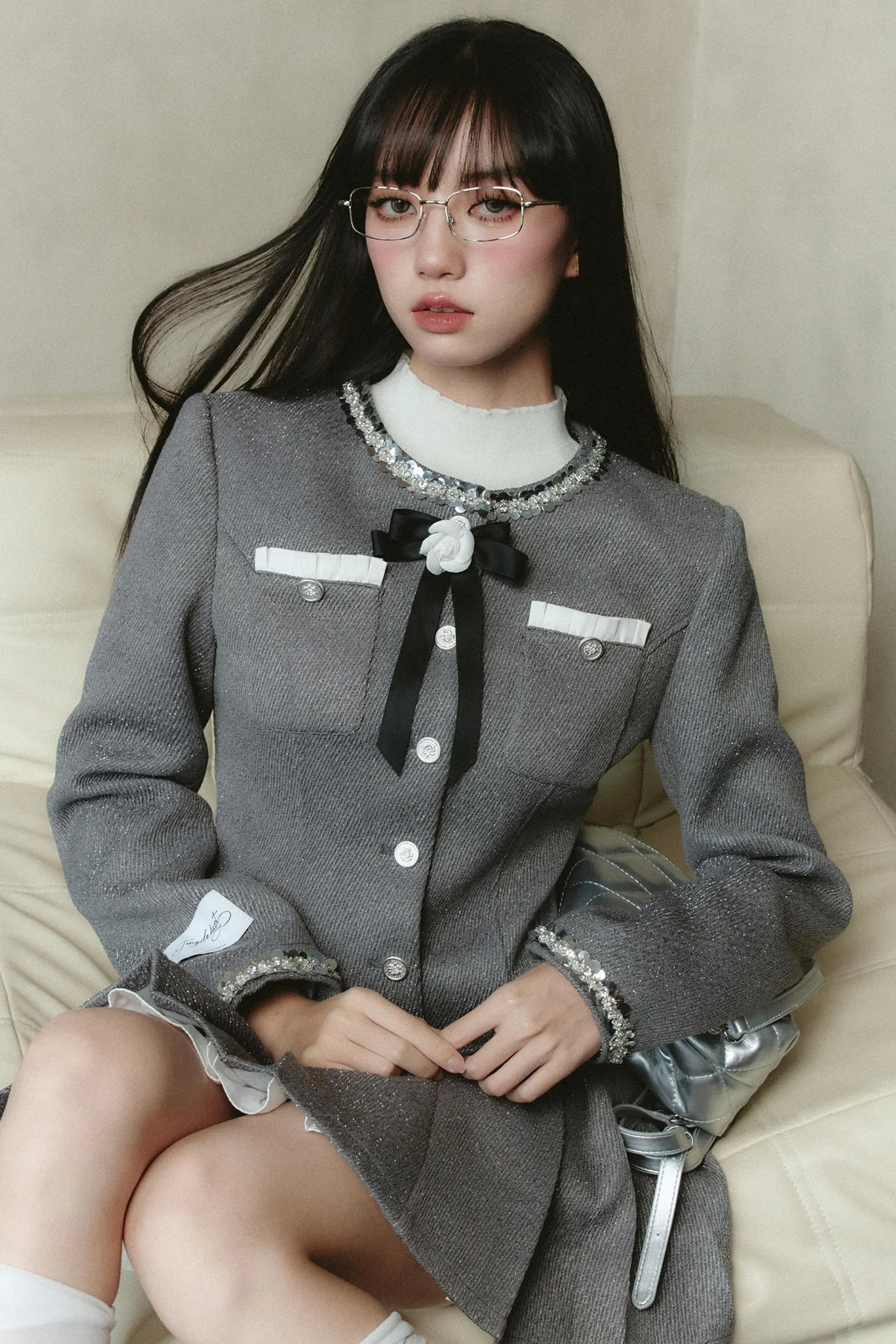 Golden Wind Waist Jacket Skirt Set
