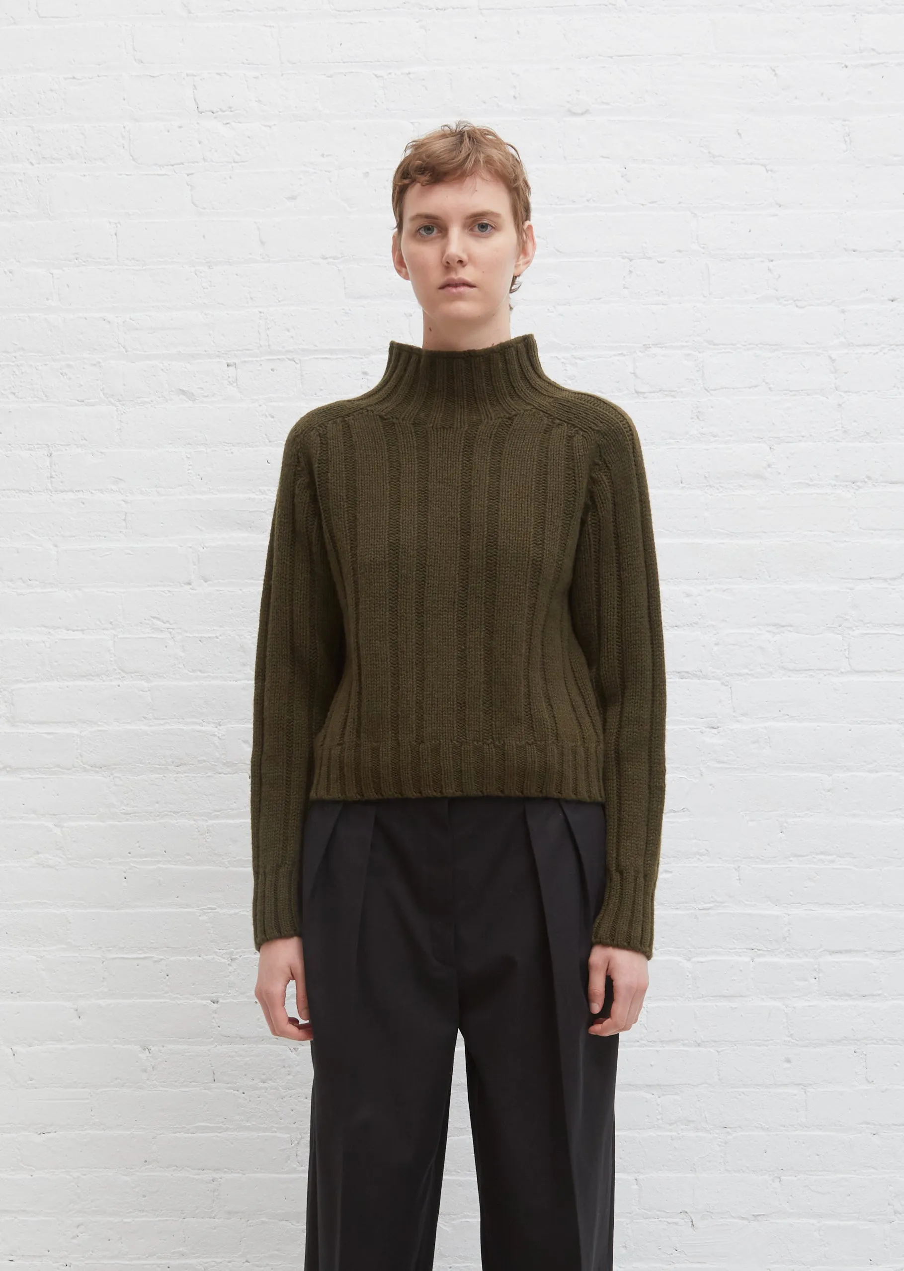 Highneck Ribbed Jumper