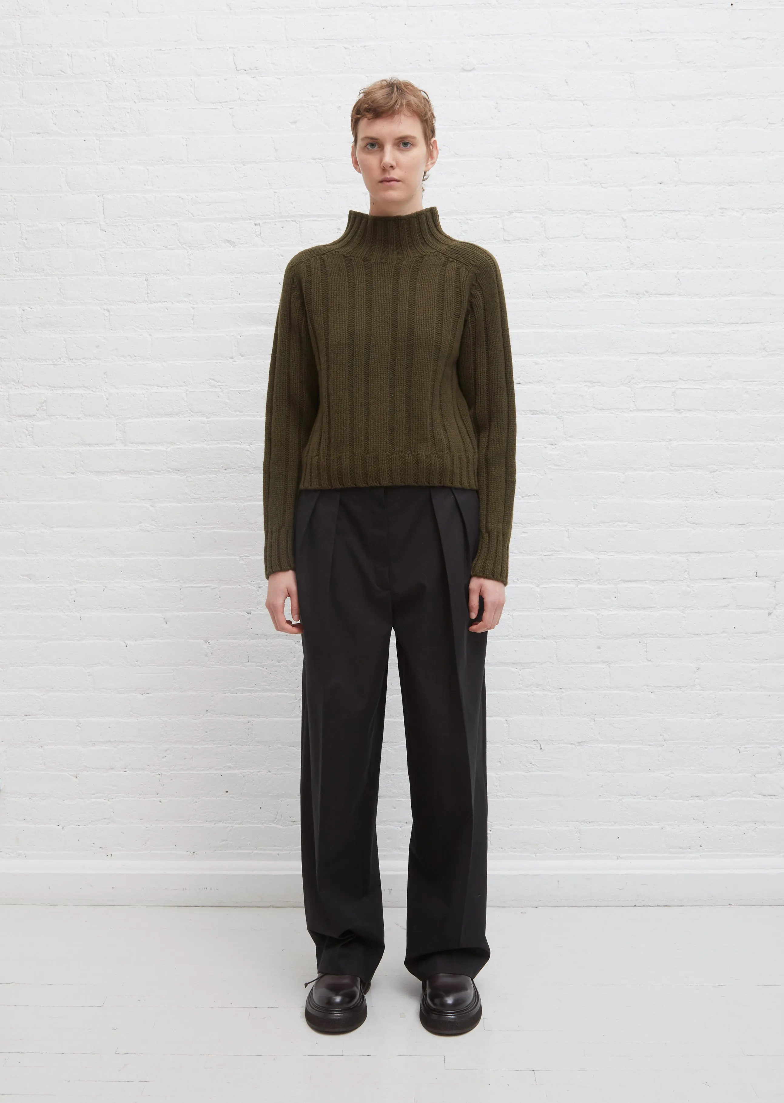 Highneck Ribbed Jumper