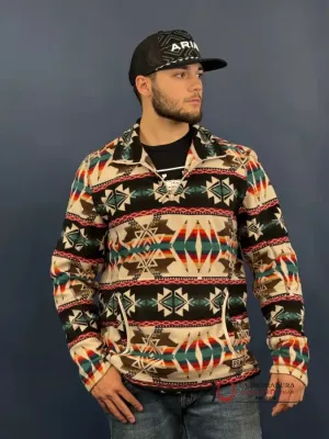 Hooey® Men's FLEECE PULLOVER AZTEC TAN