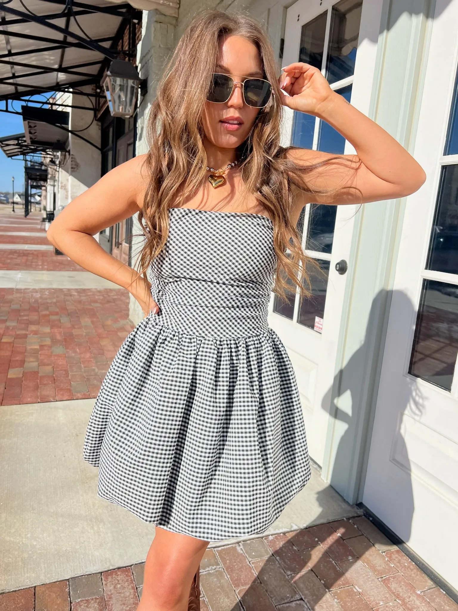 Illa Illa | Jade Bubble Hem Dress Black