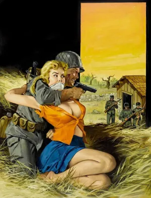 Incredible Escape from the Nazi Nightmare - Pulp Magazine Art Cover - Wil Hulsey Painting - Framed Prints