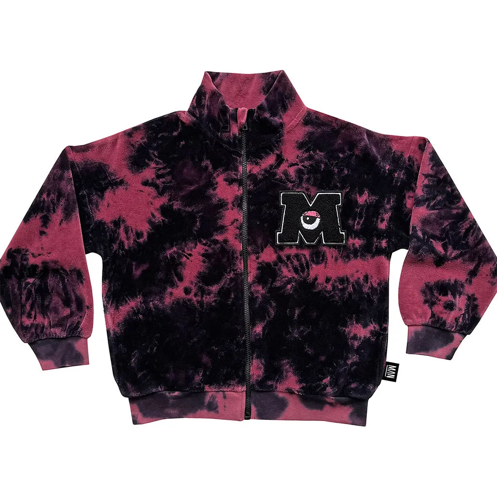 Jacket Zip Tie Dye Maroon Monsters