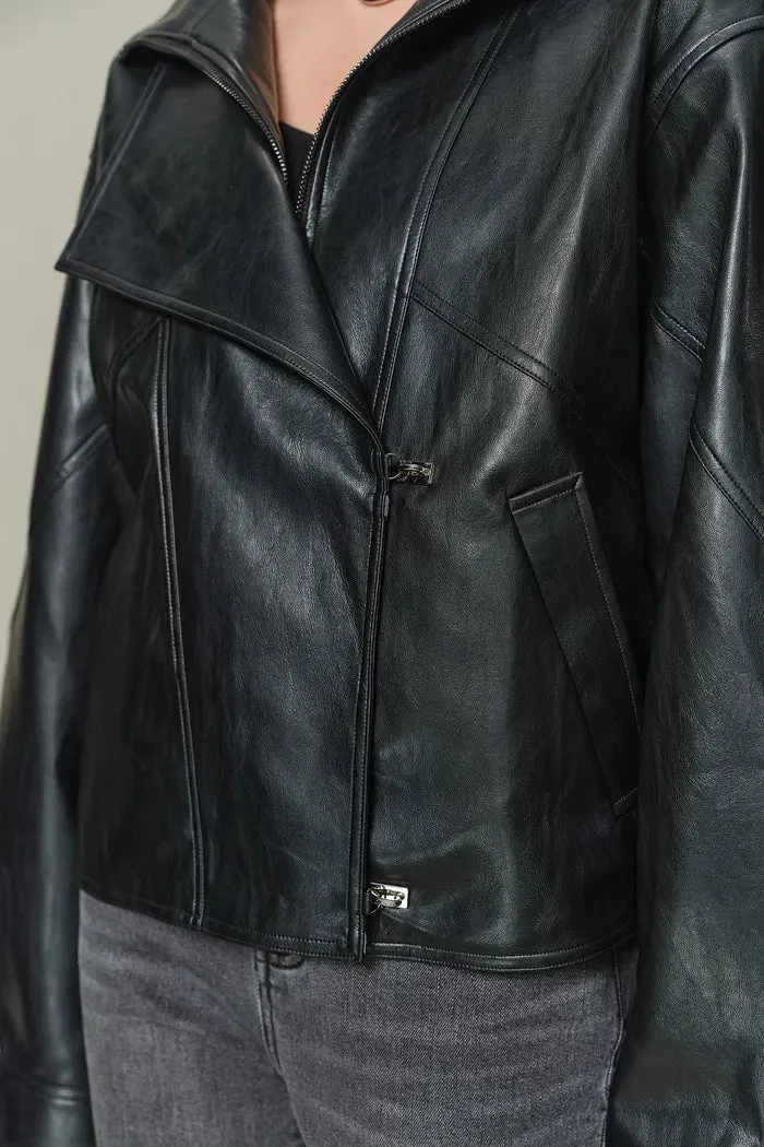 Jany Biker Jacket in Vegan Leather