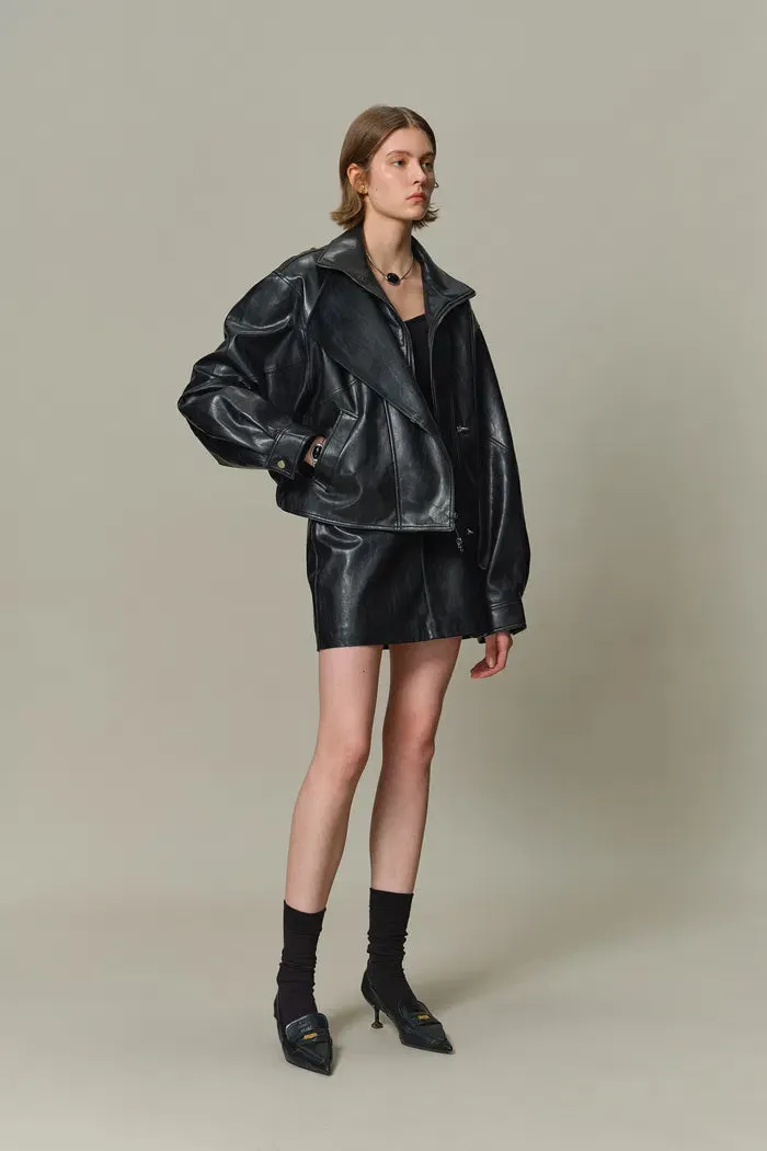 Jany Biker Jacket in Vegan Leather