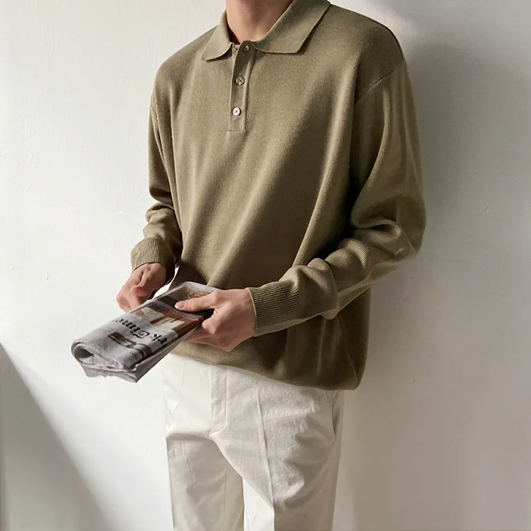 [Korean Style] 2 Color Cotton Polo Shirts