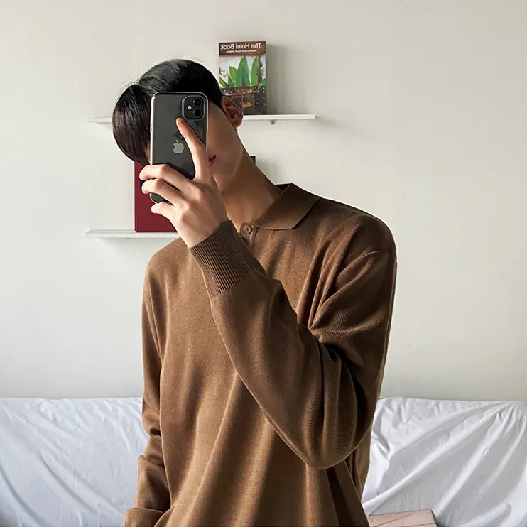 [Korean Style] 2 Color Cotton Polo Shirts