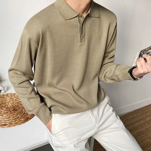 [Korean Style] 2 Color Cotton Polo Shirts