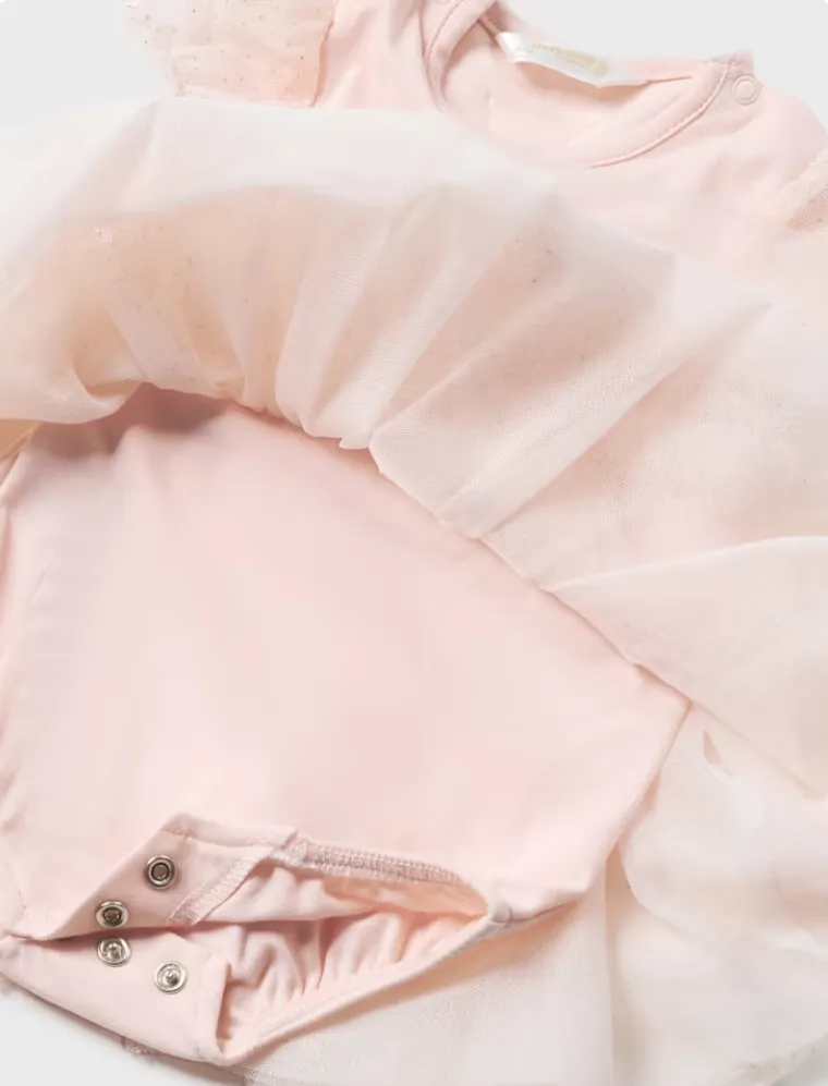 Light Pink Tulle Dress with Crown