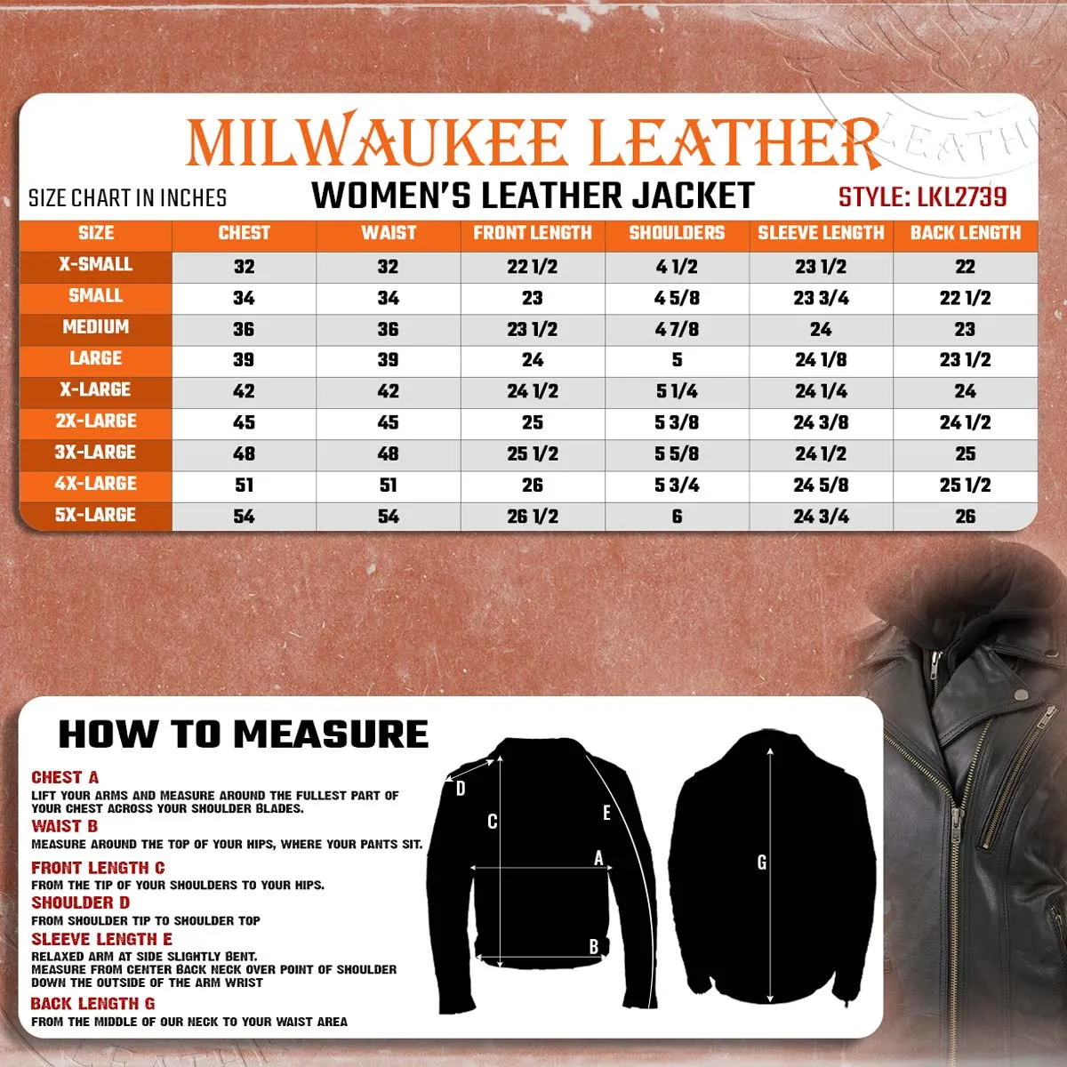 Milwaukee Leather LKL2739 Women's Black Premium Leather Vented Motorcycle Biker Jacket w/ Hoodie