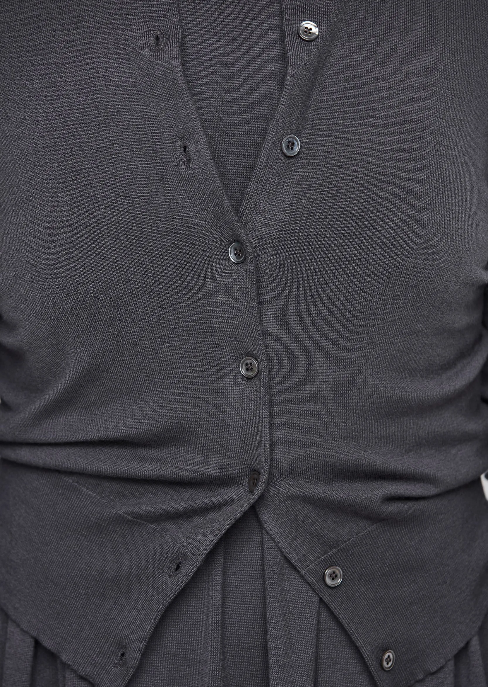 n°94 Little Cashmere Cardi — Concrete