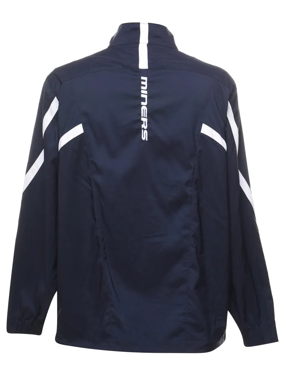 Navy Miners Quarter-Zip Nylon Jacket - M