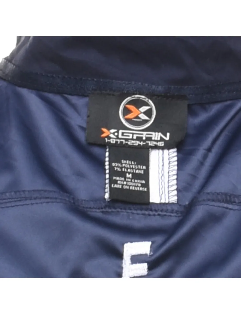 Navy Miners Quarter-Zip Nylon Jacket - M